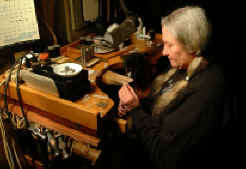 about image - Anita working at bench.